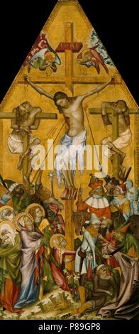 La crucifixion du Christ. Musée Staatliche Museen, Berlin :. Banque D'Images