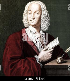 Antonio Vivaldi (1678-1741). Musée : collection privée. Banque D'Images