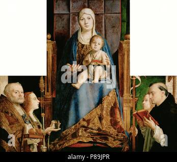 Madonna avec les saints Nicolas de Bari, Anastasia, Ursula et Dominic. Musée : l'histoire de l'Art Museum, Vienne. Banque D'Images