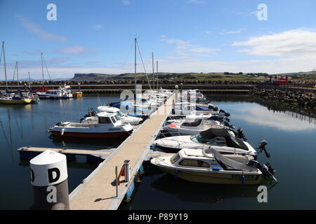 Marina de Ballycastle, Causeway coast and Glens, comté d'Antrim, en Irlande du Nord Banque D'Images