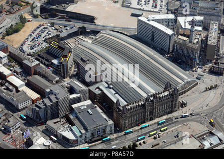 Vue aérienne du stade de Liverpool Lime Street Banque D'Images