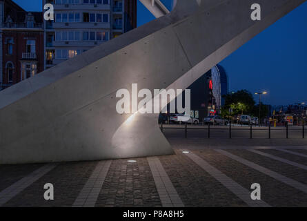 La gare de Liège Guillemins en Belgique, architecte Santiago Calatrava Banque D'Images