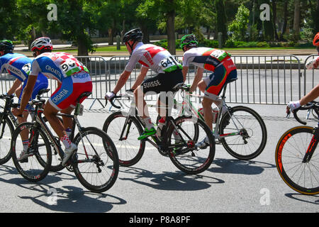 Bakou, Azerbaïdjan, du 21 juin 2015. 1re'jeux, compétitions de cyclistes, le cyclisme Banque D'Images