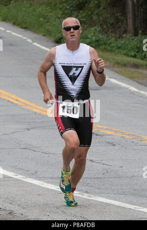 Mark Wilson au cours de la deuxième exécution de la Haye 2018 Duathlon Festival Endurance Banque D'Images