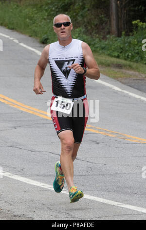 Mark Wilson au cours de la deuxième exécution de la Haye 2018 Duathlon Festival Endurance Banque D'Images