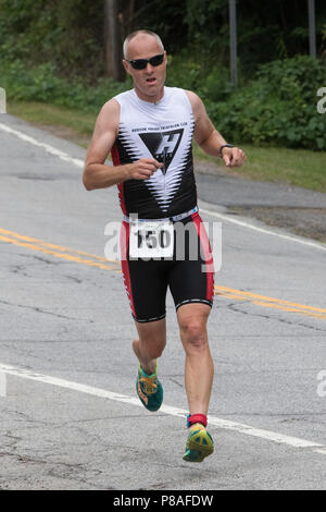 Mark Wilson au cours de la deuxième exécution de la Haye 2018 Duathlon Festival Endurance Banque D'Images