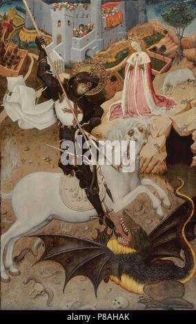 Saint Georges tuant le dragon. Musée : Art Institute de Chicago. Banque D'Images