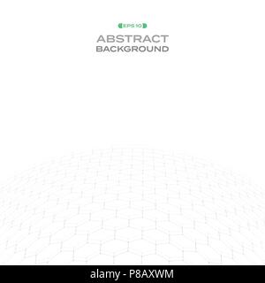 L'abstraction du modèle hexagonal en forme courbe arrière-plan. Eps10 vector Illustration Illustration de Vecteur