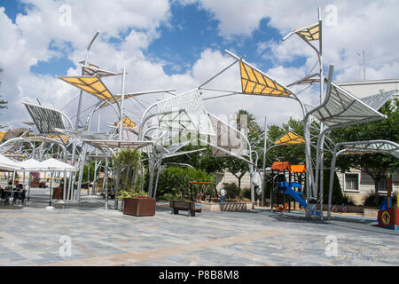 Art Installation à Plaza del Rey dans la ville espagnole de Carthagène Banque D'Images