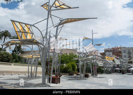 Art Installation à Plaza del Rey dans la ville espagnole de Carthagène Banque D'Images