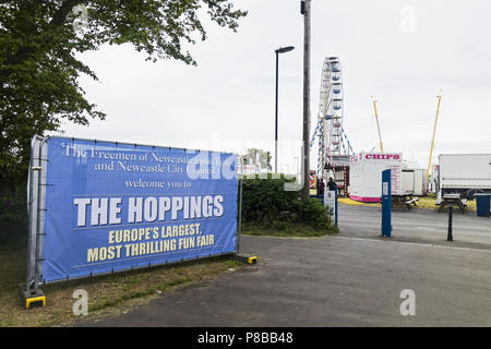 Hopping fête foraine annuelle à la Newcastle upon Tyne, Royaume-Uni Banque D'Images