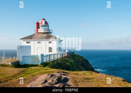 Le 19ème siècle le phare du cap Spear est situé dans les limites de la ville de Saint John's, Terre-Neuve Banque D'Images