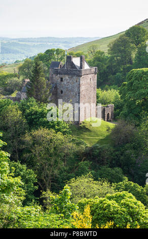 Castle Campbell, Glen Douglas, Dollar, Clackmannanshire, en Écosse. Banque D'Images