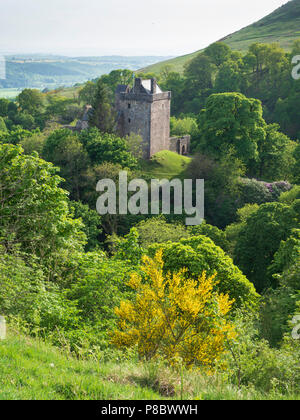 Castle Campbell, Glen Douglas, Dollar, Clackmannanshire, en Écosse. Banque D'Images