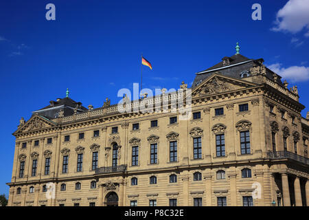 Residenceplatz Anzanole carrés, résidence, Würzburg, Wuerzburg, Basse-franconie , Bavière, Allemagne Banque D'Images