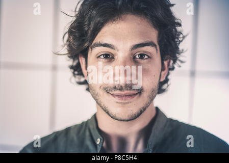 Close Up of Young Man Banque D'Images
