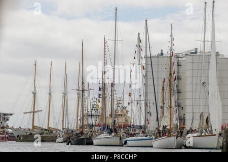 Sunderland, Royaume-Uni. 10 juillet, 2018. Le port des navires dans le port de Sunderlands Corporation Quay : Crédit Crédit : Dan Dan Cooke Cooke/Alamy Live News Banque D'Images