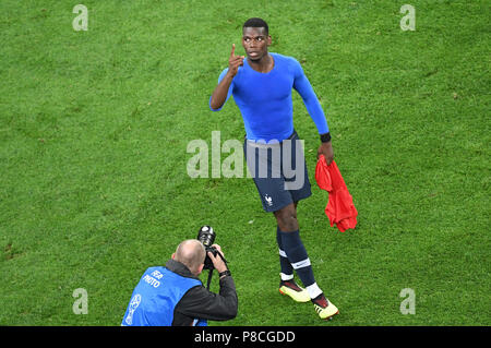 Saint-pétersbourg, Russie. 10 juillet 2018. Saint-pétersbourg, Russie. 10 juillet, 2018. GES/football/Coupe du Monde 2018 Russie : Demi-finales : France - Belgique, 10.07.2018/GES/soccer/football Worldcup 2018 Russie : demi-finale : la France contre la Belgique, Saint-Pétersbourg, 10 juillet, 2018 | dans le monde entier : dpa Crédit/Alamy Live News Crédit : afp photo alliance/Alamy Live News Banque D'Images