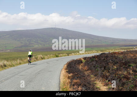 Sally Gap, Wicklow, Irlande. 10 Juillet 2018 : en passant par le Sally Gap dans Wicklow mountains endommagées par les incendies récents ajonc. Crédit : Michael Grubka/Alamy Live News Banque D'Images