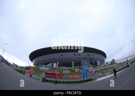 Saint-pétersbourg, Russie. 10 juillet, 2018. Saint Petersbourg Stadium Football/soccer : la Russie Coupe du Monde 2018 demi-finale entre la France 1-0 Belgique au stade de Saint-Pétersbourg à Saint-Pétersbourg, Russie . Credit : Yohei Osada/AFLO SPORT/Alamy Live News Banque D'Images