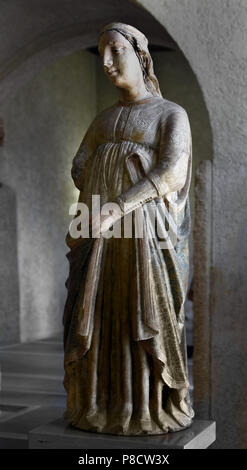 Saint Libera - Saint Libera - Saint gratuitement par Veronese sculpteur de la mi 14ème siècle Vérone, l'église de Santi Siro e Libera Italie Italien Banque D'Images