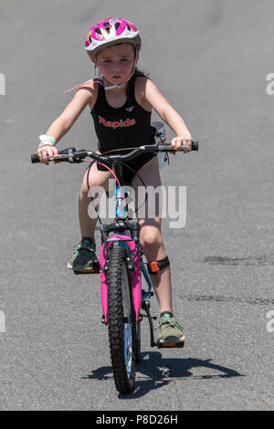 Stissing 2018 Kid's Triathlon Banque D'Images