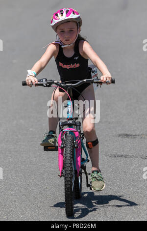 Stissing 2018 Kid's Triathlon Banque D'Images