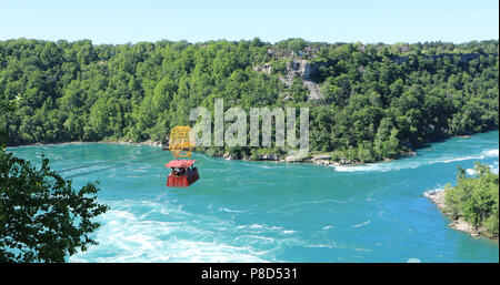 Une vue de Whirlpool Aero Car à Niagara Falls, Canada Banque D'Images