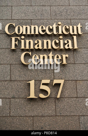 Centre financier du Connecticut New Haven CT Banque D'Images