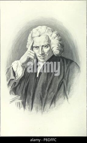 Portrait de la romancière Laurence Sterne (1713-1768). Musée : A. Pouchkine Memorial Museum, Saint-Pétersbourg. Banque D'Images