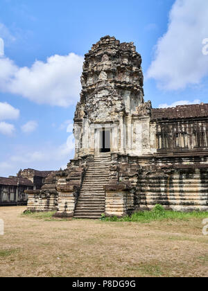 Architecture intérieure Angkor Wat, Siem Reap, Cambodge Banque D'Images