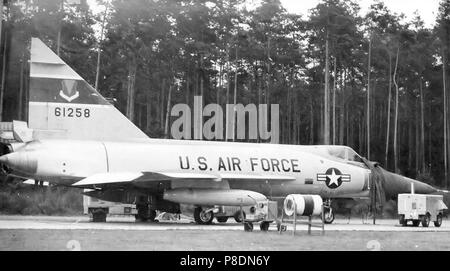 526e Escadron Fighter-Interceptor Convair F-102 Delta Dagger 56-1258. Banque D'Images