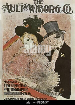 Au concert (poster). Musée : l'État A. Musée des beaux-arts Pouchkine, Moscou. Banque D'Images