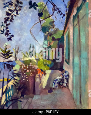 La Terrasse St Tropez, Henri Matisse, 1904, musée Isabella Stewart Gardner, Boston, Massachusetts, en masse, en Amérique du Nord, Etats-Unis, USA Banque D'Images