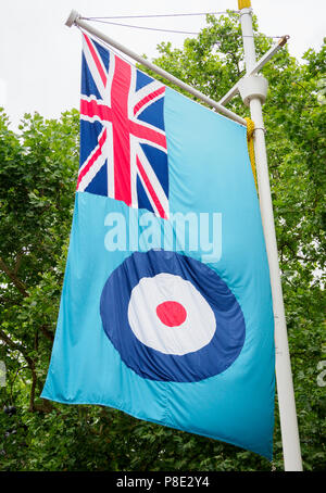 Les images de la RAF 100 célébrations. Drapeaux Banque D'Images