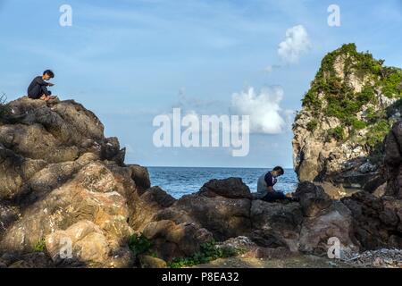 BANG SAPHAN, PROVINCE DE Prachuap Khiri Khan, THAÏLANDE Banque D'Images