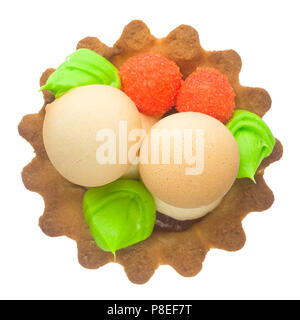 Gâteau de sable, isolé sur fond blanc Banque D'Images