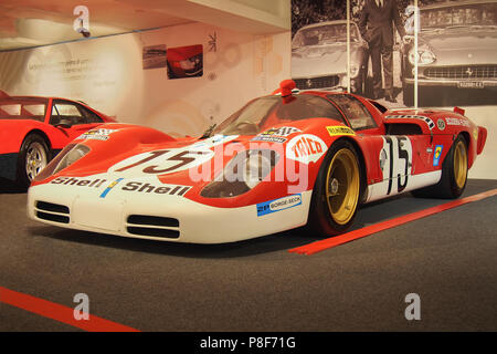 MARANELLO, ITALIE - 21 juillet 2017 : 1970 Ferrari 512 S dans le Musée Ferrari. Banque D'Images