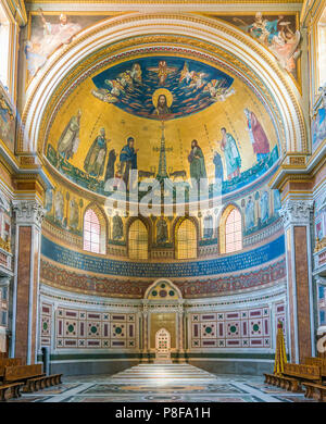 L'abside de la Basilique Saint-Jean de Latran à Rome. Banque D'Images