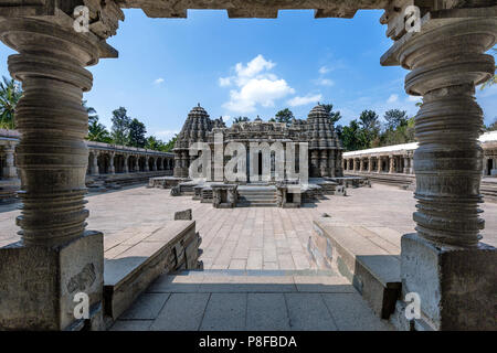 L'Chennakesava Temple (Temple Keshava), Somanathapura, Karnataka, Inde Banque D'Images