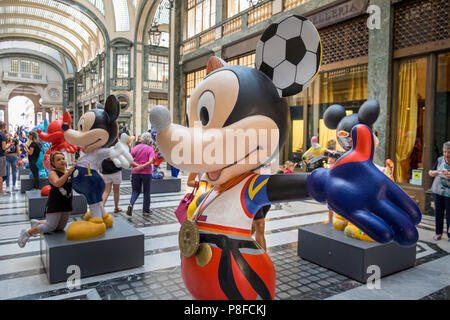 Statue de Mickey Mouse exposition, Turin, Italie Banque D'Images