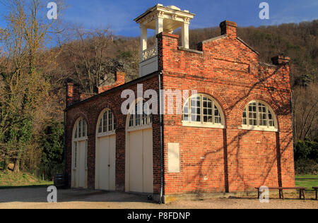 John Brown's Fort, associé à l'échec de la rébellion des esclaves, est l'une des plus importantes structures situées à Harpers Ferry National Historical Park Banque D'Images