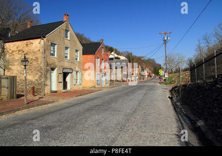 White Hall Tavern, situé sur Potomac Street à Harpers Ferry National Historical Park, WV, a servi comme un entrepôt, taverne et résidence privée Banque D'Images