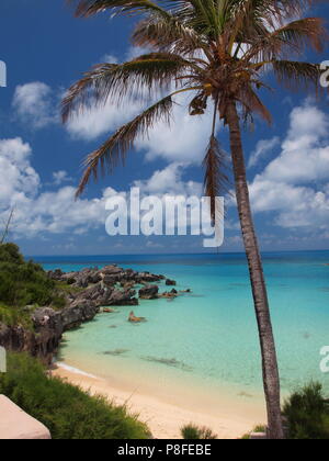 La plage de la Baie d'Achille, près de Fort St. Catherine, Bermudes Banque D'Images