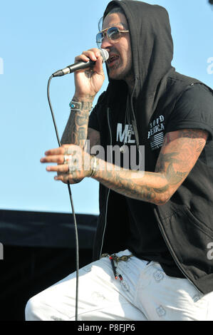 Rock sur la gamme 2018 Music Festival à MAPFRE Stadium à Columbus, OH, USA le 20 mai 2018 - Jour 3 En vedette : Yelawolf Où : Columbus, Ohio, United States Quand : 18 mai 2018 Crédit : Adam Bielawski/WENN.com Banque D'Images