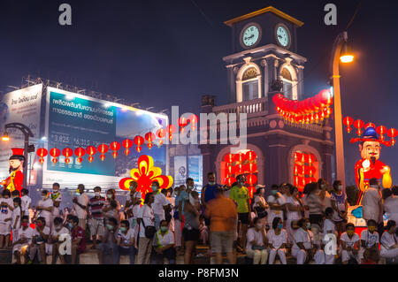 Le Festival Végétarien de Phuket est le plus grand et important d'événements annuels, qui attire des visiteurs de partout dans le monde. Banque D'Images