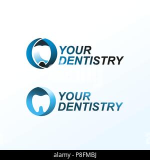 L'entreprise Identité de marque dentiste logo vector design. Logo pour le dentiste et Clinique dentaire Illustration de Vecteur