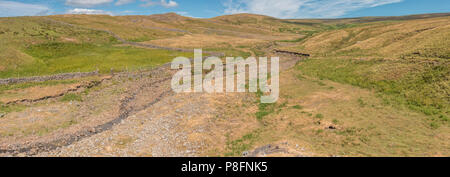 North Pennines paysage panoramique de l'AONB, Flushiemere, Beck, Newbiggin, UK Teesdale Banque D'Images