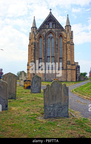 St Hilda ancienne église sur la Pointe à Hartlepool UK Banque D'Images