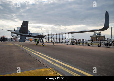 La première transatlantique aéronef téléguidé vol arrivera à Fairford, Gloucestershire, l'avant du mois prochain's Royal International Air Tattoo. Banque D'Images